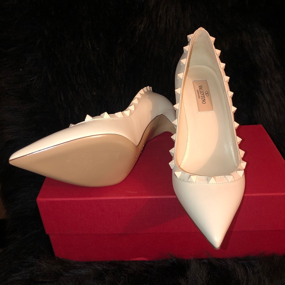 Valentino white rockstude (37.5)